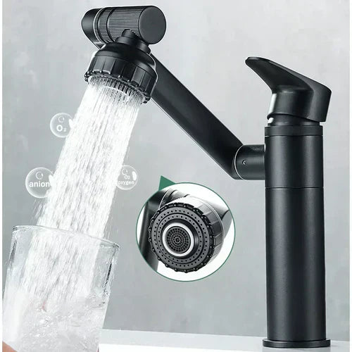 Innovative Bathroom Tap - TwistFlow-Black-Nora Luxe
