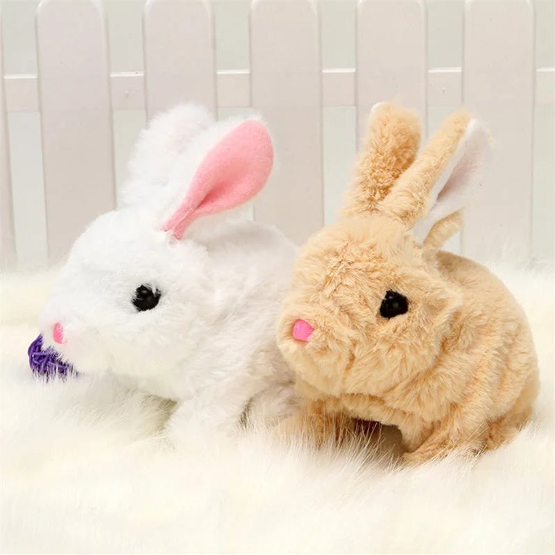 Interactive Cuddly Bunny - HoppyMate-Pink-Nora Luxe