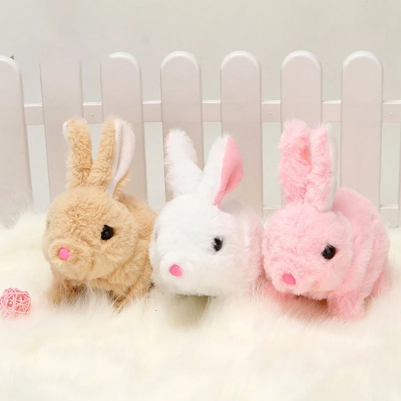 Interactive Cuddly Bunny - HoppyMate-Pink-Nora Luxe