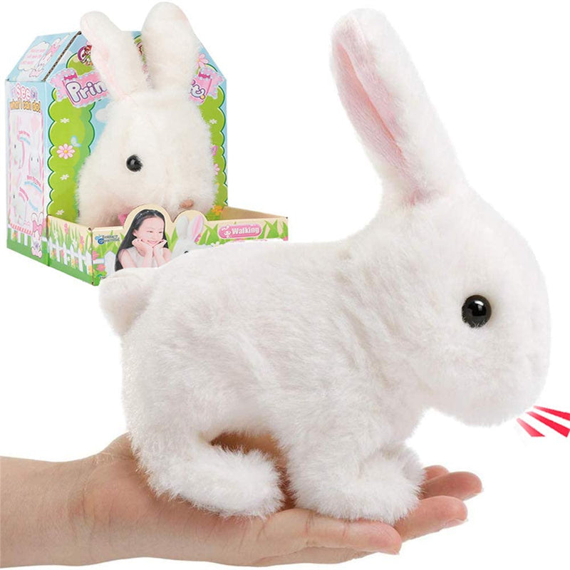 Interactive Cuddly Bunny - HoppyMate-Pink-Nora Luxe