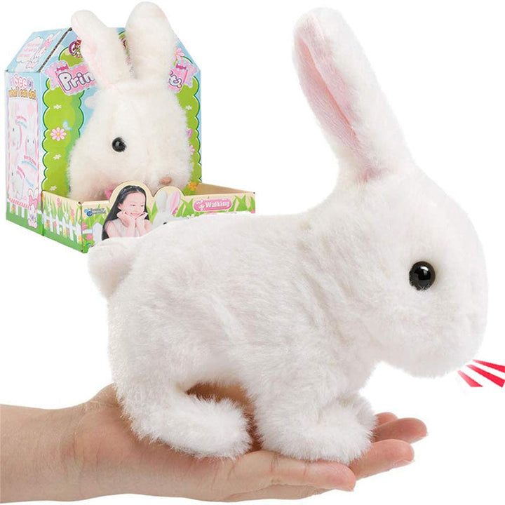 Interactive Cuddly Bunny - HoppyMate-Pink-Nora Luxe