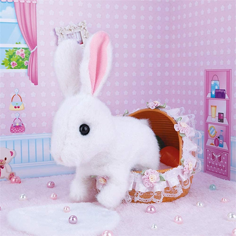 Interactive Cuddly Bunny - HoppyMate-Pink-Nora Luxe