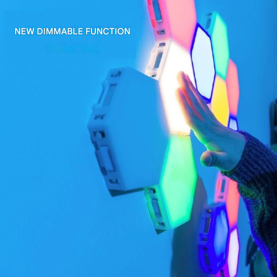 Interactive Hexagonal Lighting - GlowHex-3 Tiles-Nora Luxe