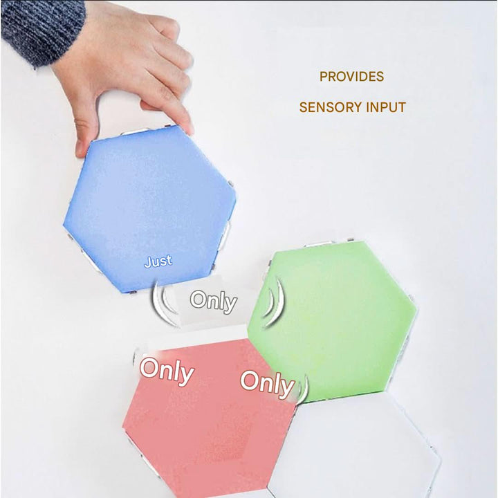 Interactive Hexagonal Lighting - GlowHex-3 Tiles-Nora Luxe