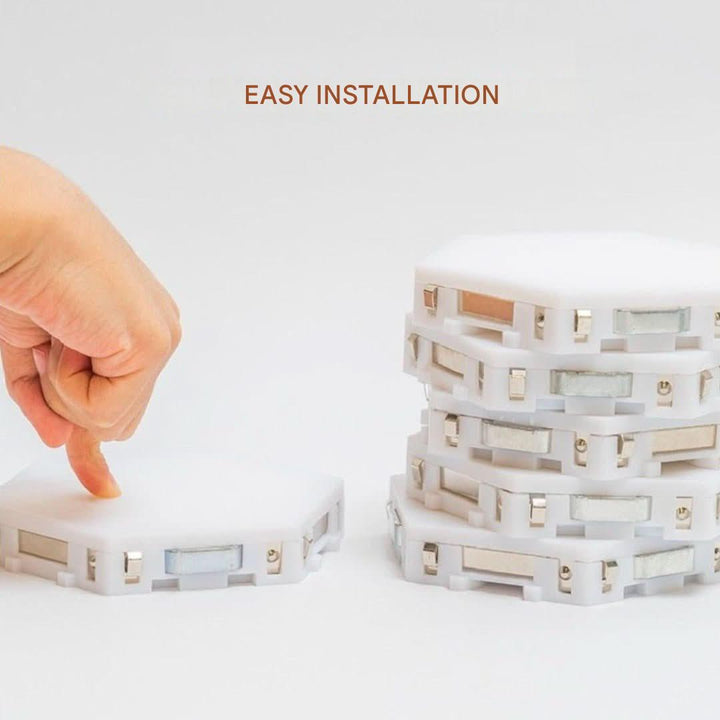 Interactive Hexagonal Lighting - GlowHex-3 Tiles-Nora Luxe