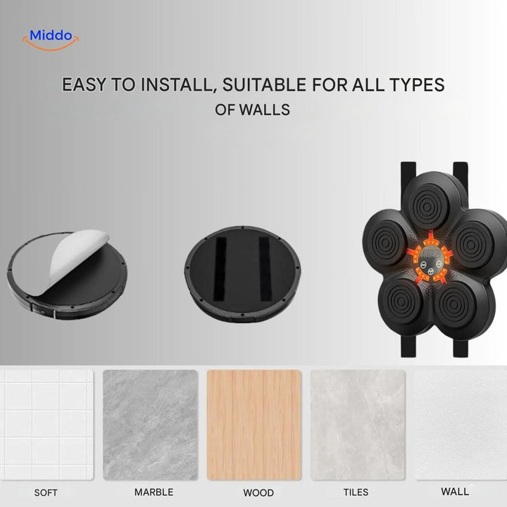 Interactive Smart Boxing Machine - PunchTech-Black Parent-Child Set (1 pair of boxing gloves for children and 1 pair for adults)-Nora Luxe