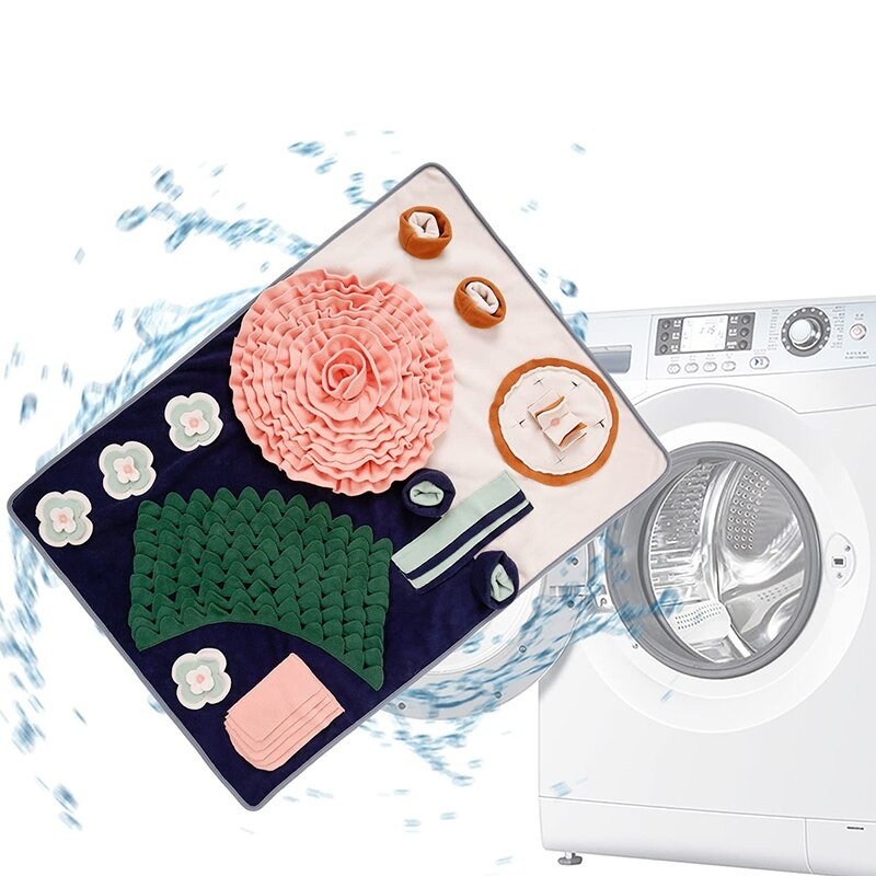 Interactive Snuffle Mat for Dogs - HuntPlay-Sunflower-Nora Luxe