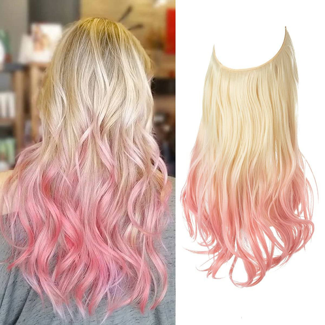 Invisible Hair Extensions - Veloura-Beach Blonde to Pink-35 CM-The Livary