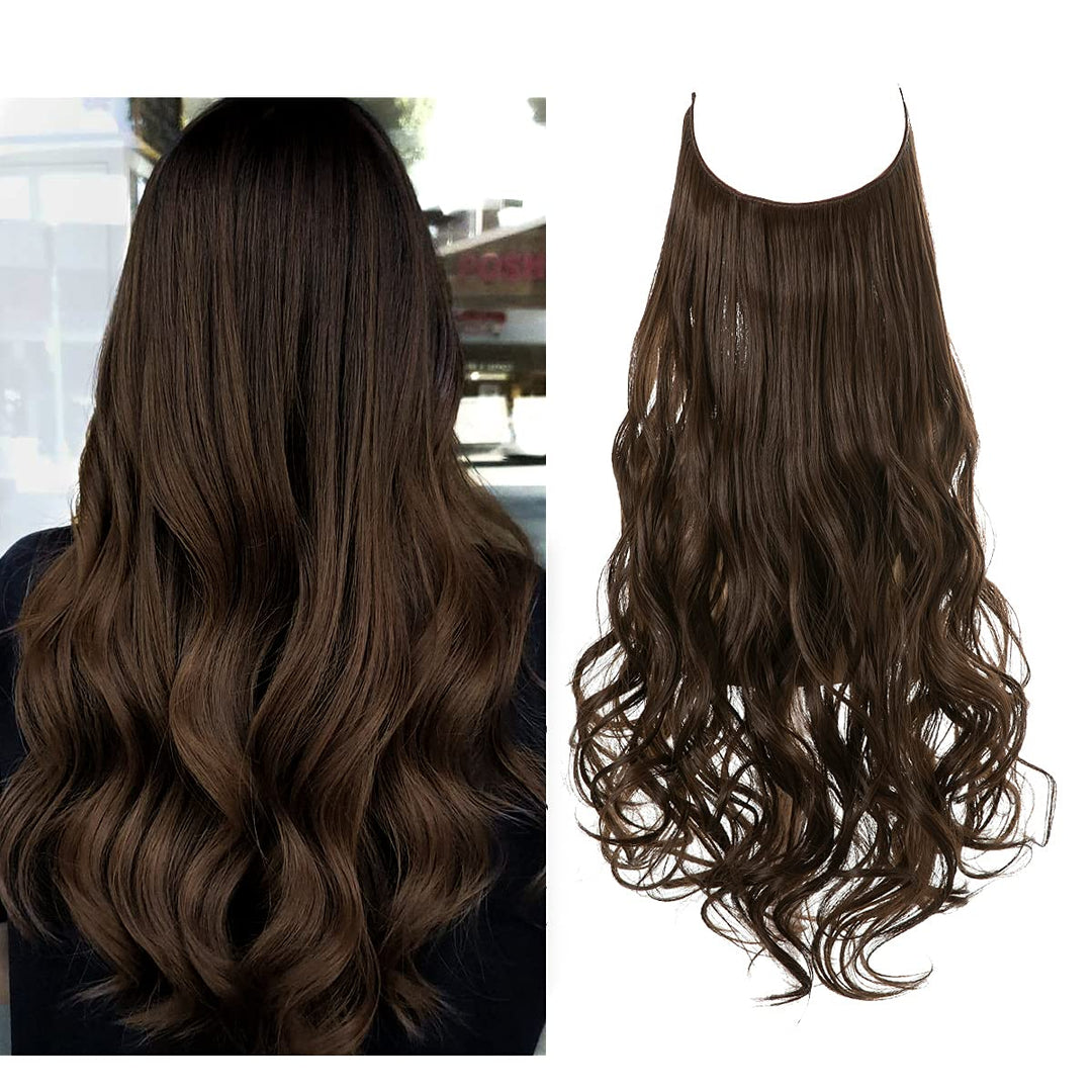 Invisible Hair Extensions - Veloura-Dark brown-35 CM-The Livary