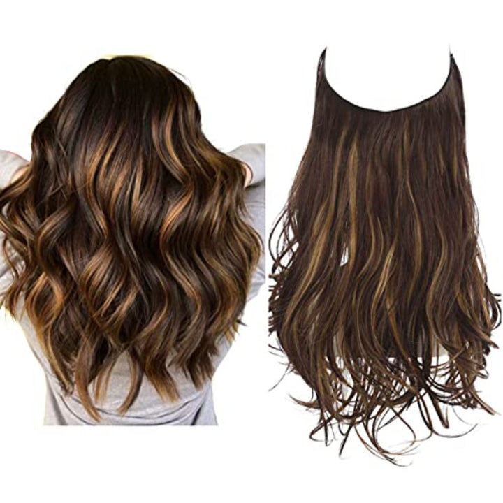 Invisible Hair Extensions - Veloura-Dark Brown Gold-35 CM-The Livary