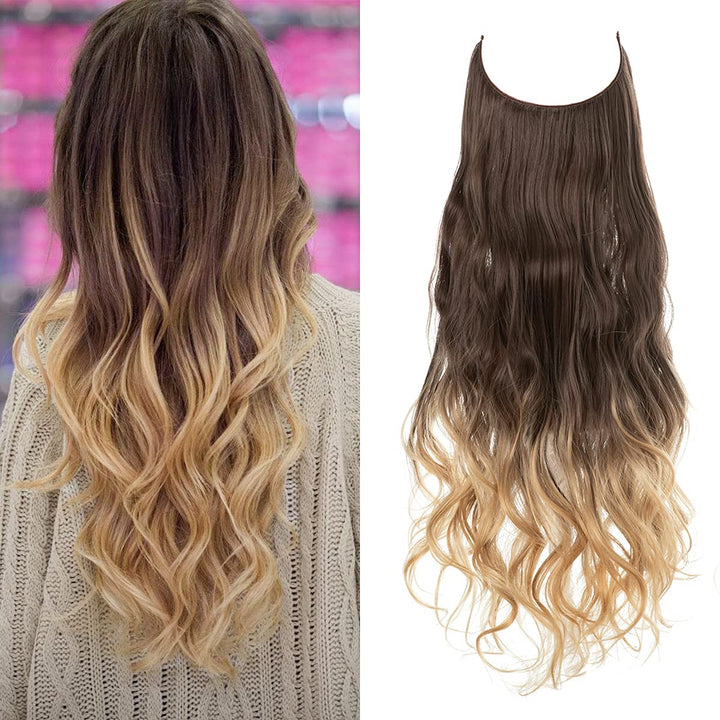 Invisible Hair Extensions - Veloura-Dark Brown to Beach Blond-35 CM-The Livary