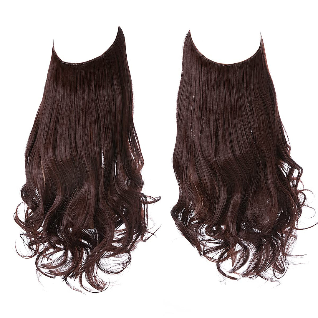 Invisible Hair Extensions - Veloura-Dark Chestnut Brown-35 CM-The Livary