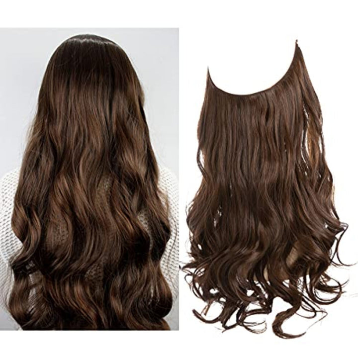 Invisible Hair Extensions - Veloura-Ginger brown Dark brown-35 CM-The Livary