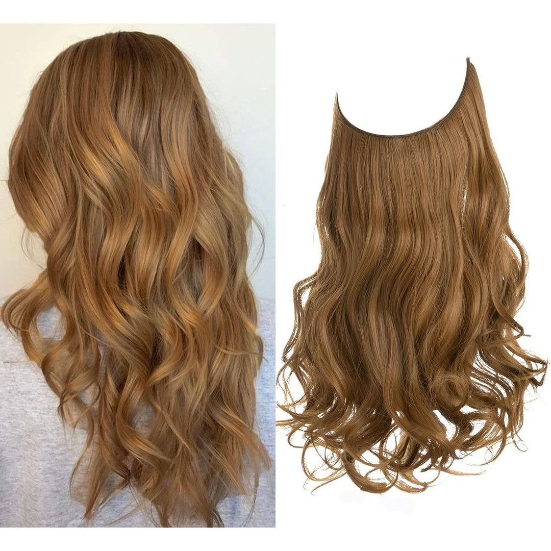 Invisible Hair Extensions - Veloura-Golden brown-35 CM-The Livary