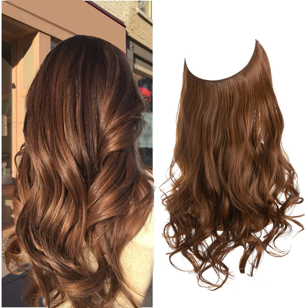Invisible Hair Extensions - Veloura-Light Chestnut Brown-35 CM-The Livary