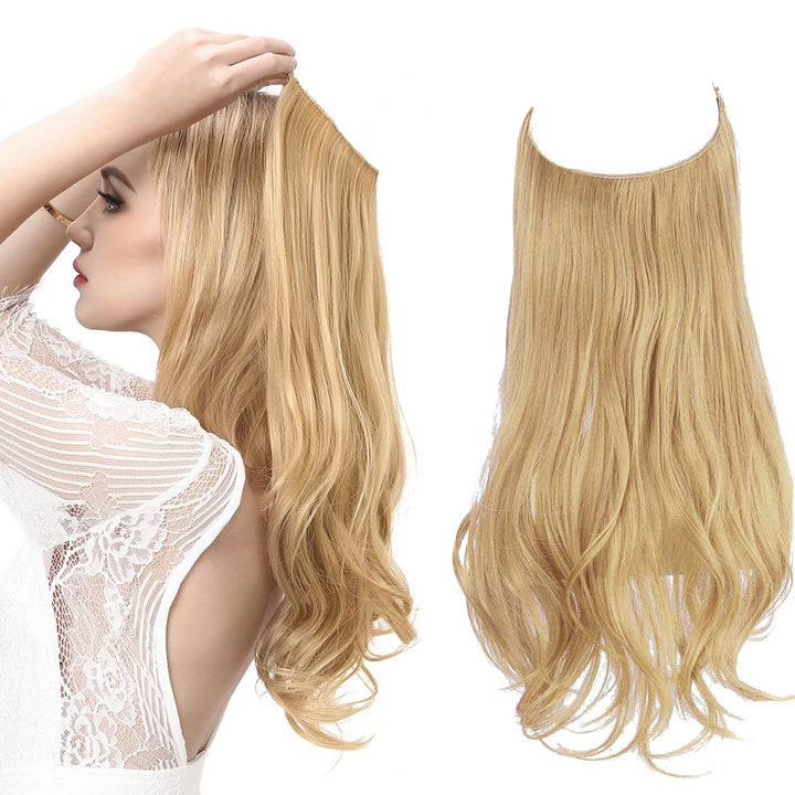 Invisible Hair Extensions - Veloura-Light Honey Blonde-35 CM-The Livary