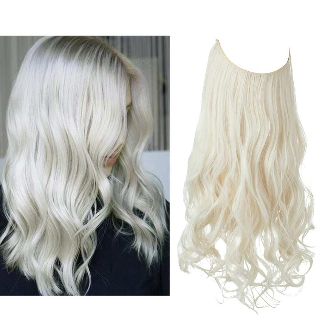 Invisible Hair Extensions - Veloura-Platinum Blonde-35 CM-The Livary
