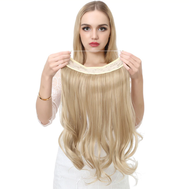 Invisible Hair Extensions - Veloura-Platinum Blonde-35 CM-The Livary