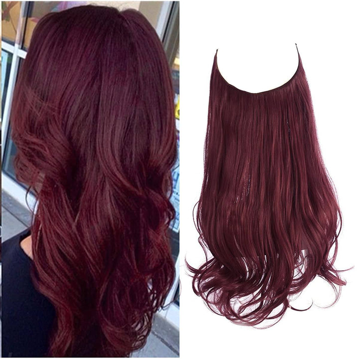 Invisible Hair Extensions - Veloura-Red-35 CM-The Livary
