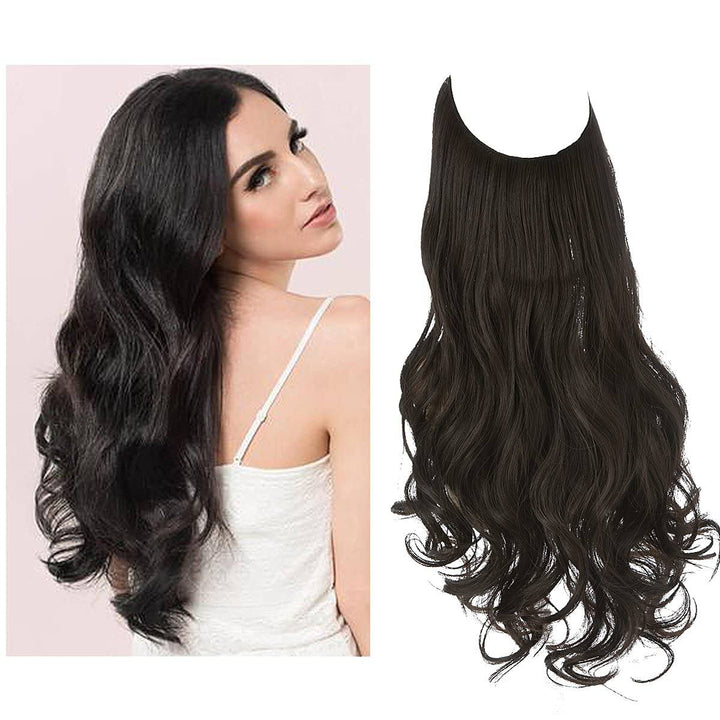 Invisible Hair Extensions - Veloura-Zwartbruin-35 CM-The Livary