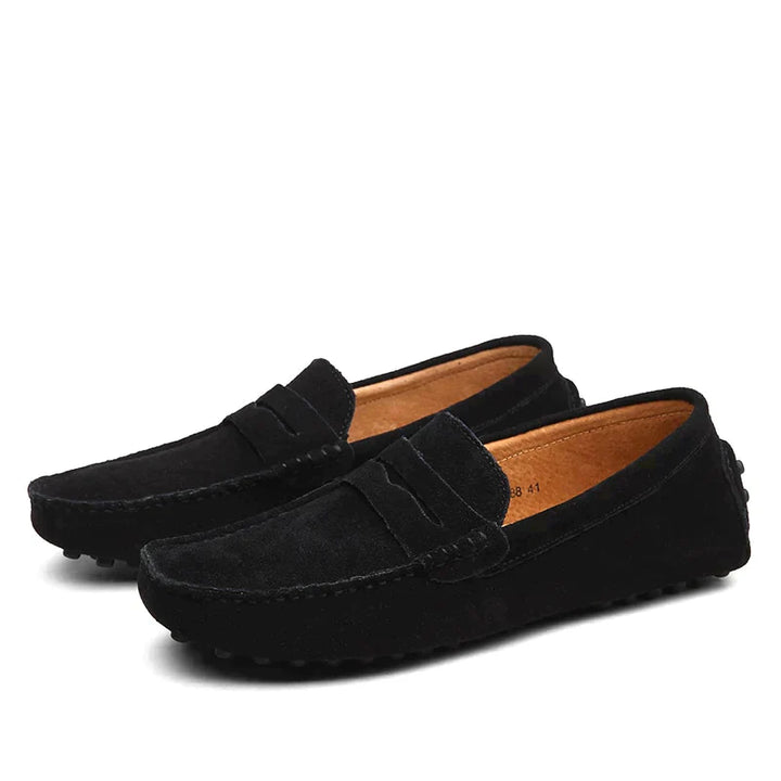 Italian Sweden Loafers - Lorenzo-Black-5.0-Nora Luxe