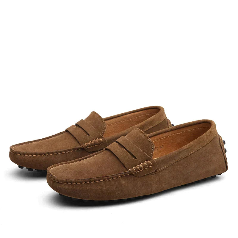 Italian Sweden Loafers - Lorenzo-Brown-5.0-Nora Luxe