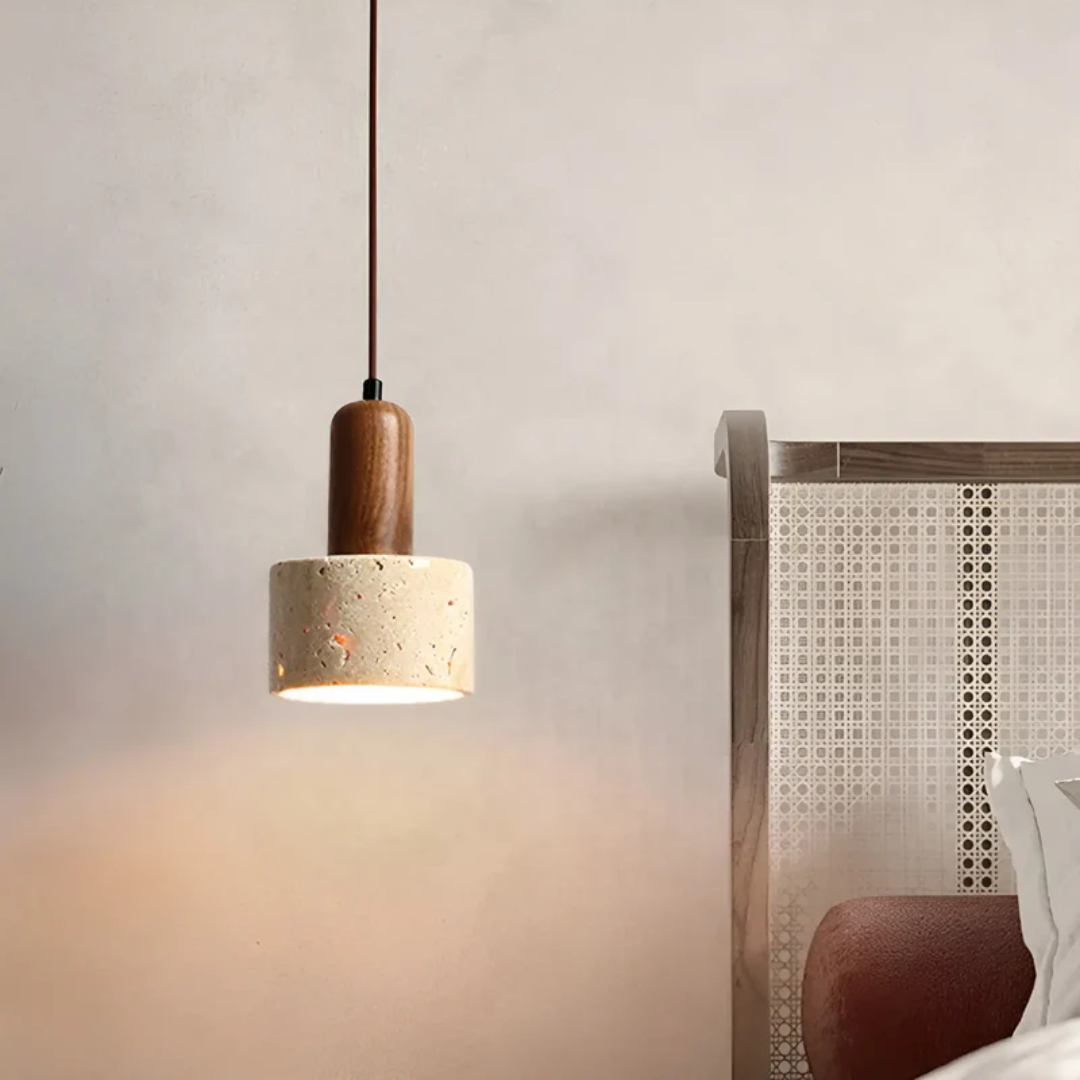 Japanese Design Wabi-Sabi Ceiling Lamp - TranquilGlow-Nora Luxe