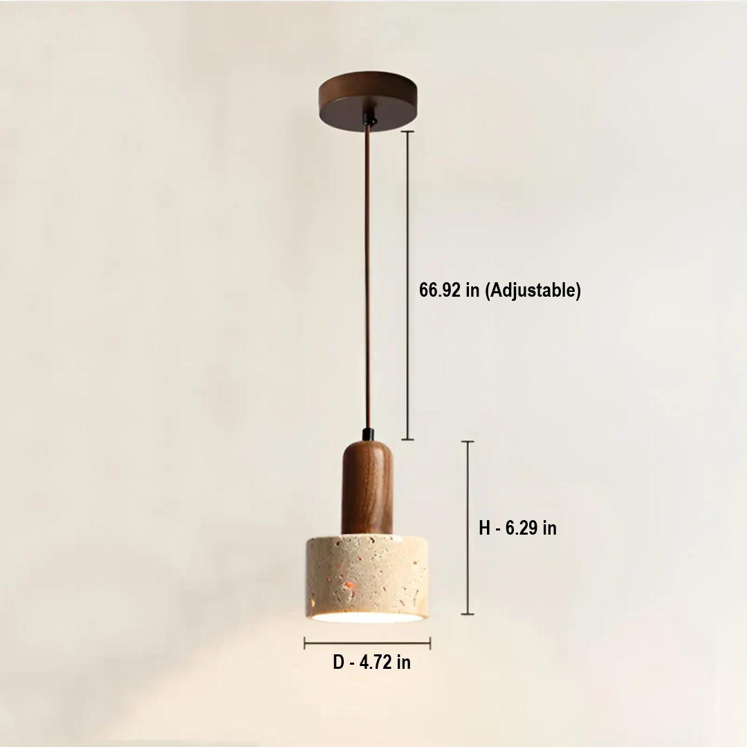 Japanese Design Wabi-Sabi Ceiling Lamp - TranquilGlow-Nora Luxe
