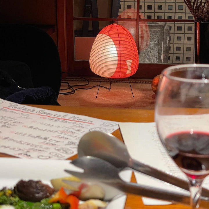 Japanese Paper Table Lamp - Yumi-11.02 inches × 18.50 inches-Nora Luxe