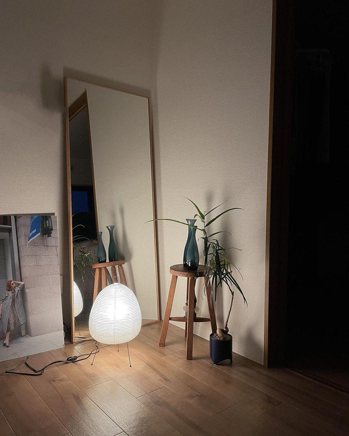 Japanese Paper Table Lamp - Yumi-11.02 inches × 18.50 inches-Nora Luxe