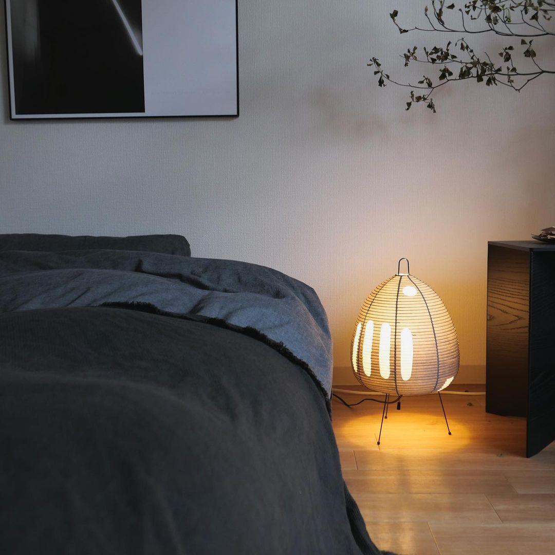 Japanese Paper Table Lamp - Yumi-11.02 inches × 18.50 inches-Nora Luxe