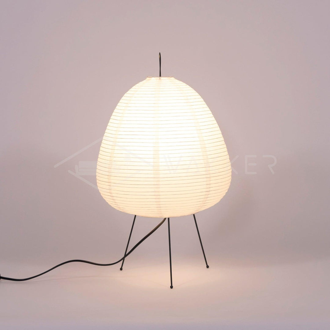 Japanese Paper Table Lamp - Yumi-11.02 inches × 18.50 inches-Nora Luxe