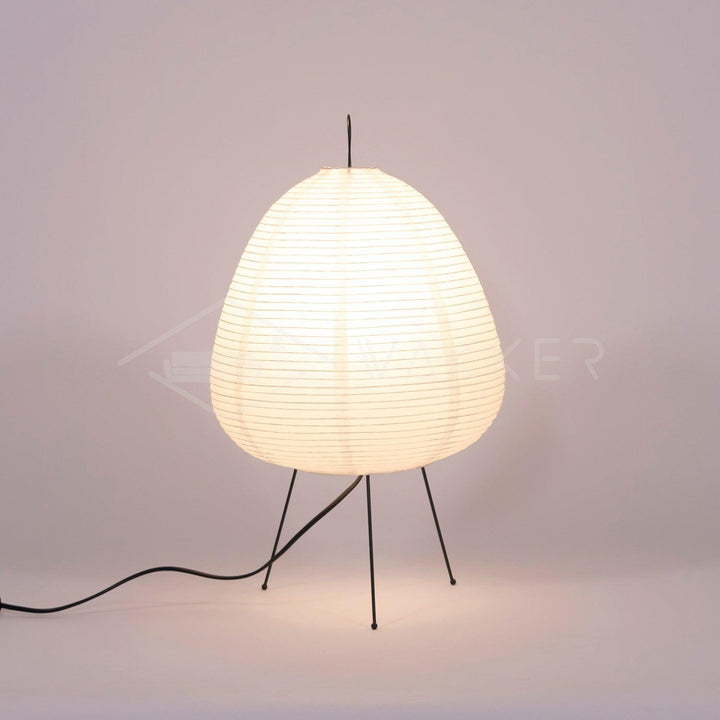 Japanese Paper Table Lamp - Yumi-11.02 inches × 18.50 inches-Nora Luxe