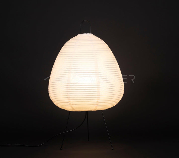 Japanese Paper Table Lamp - Yumi-11.02 inches × 18.50 inches-Nora Luxe