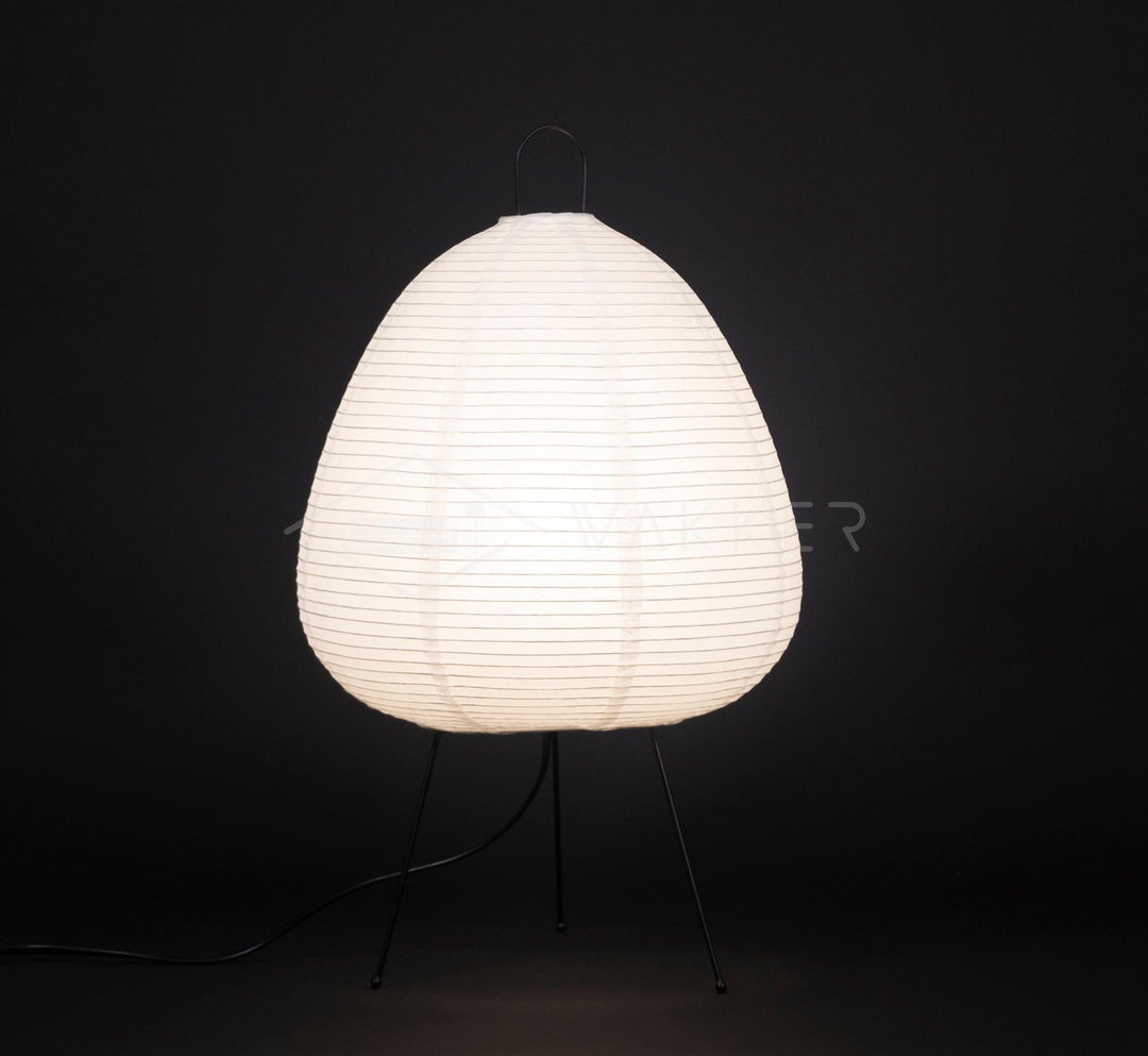 Japanese Paper Table Lamp - Yumi-11.02 inches × 18.50 inches-Nora Luxe