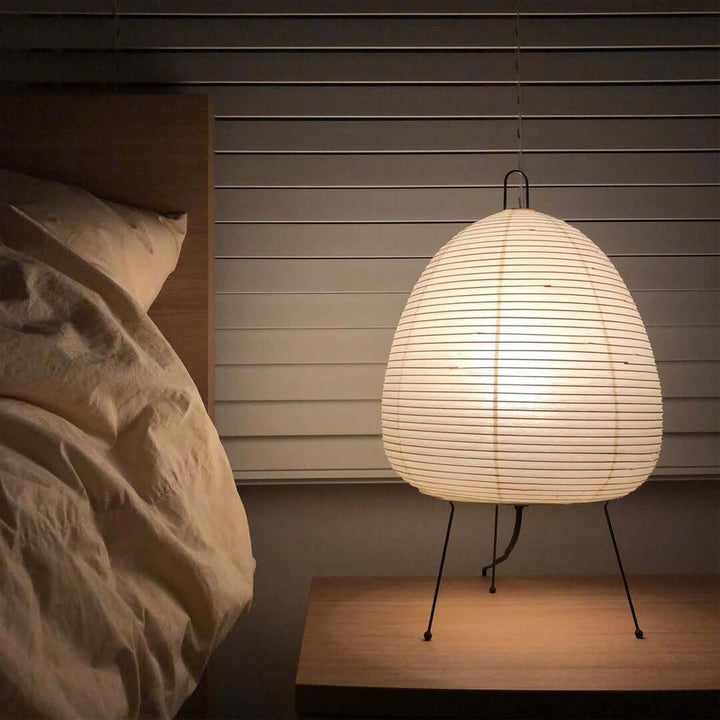 Japanese Paper Table Lamp - Yumi-11.02 inches × 18.50 inches-Nora Luxe