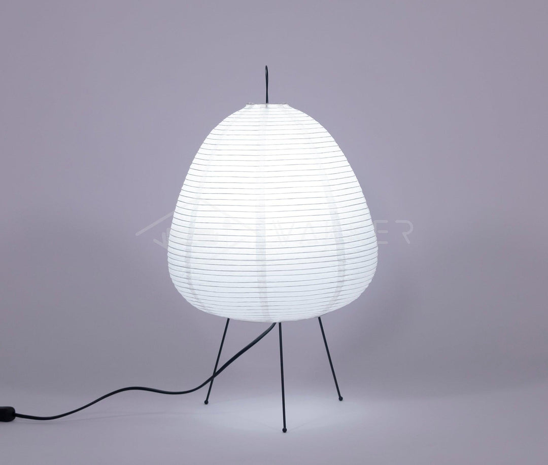 Japanese Paper Table Lamp - Yumi-11.02 inches × 18.50 inches-Nora Luxe
