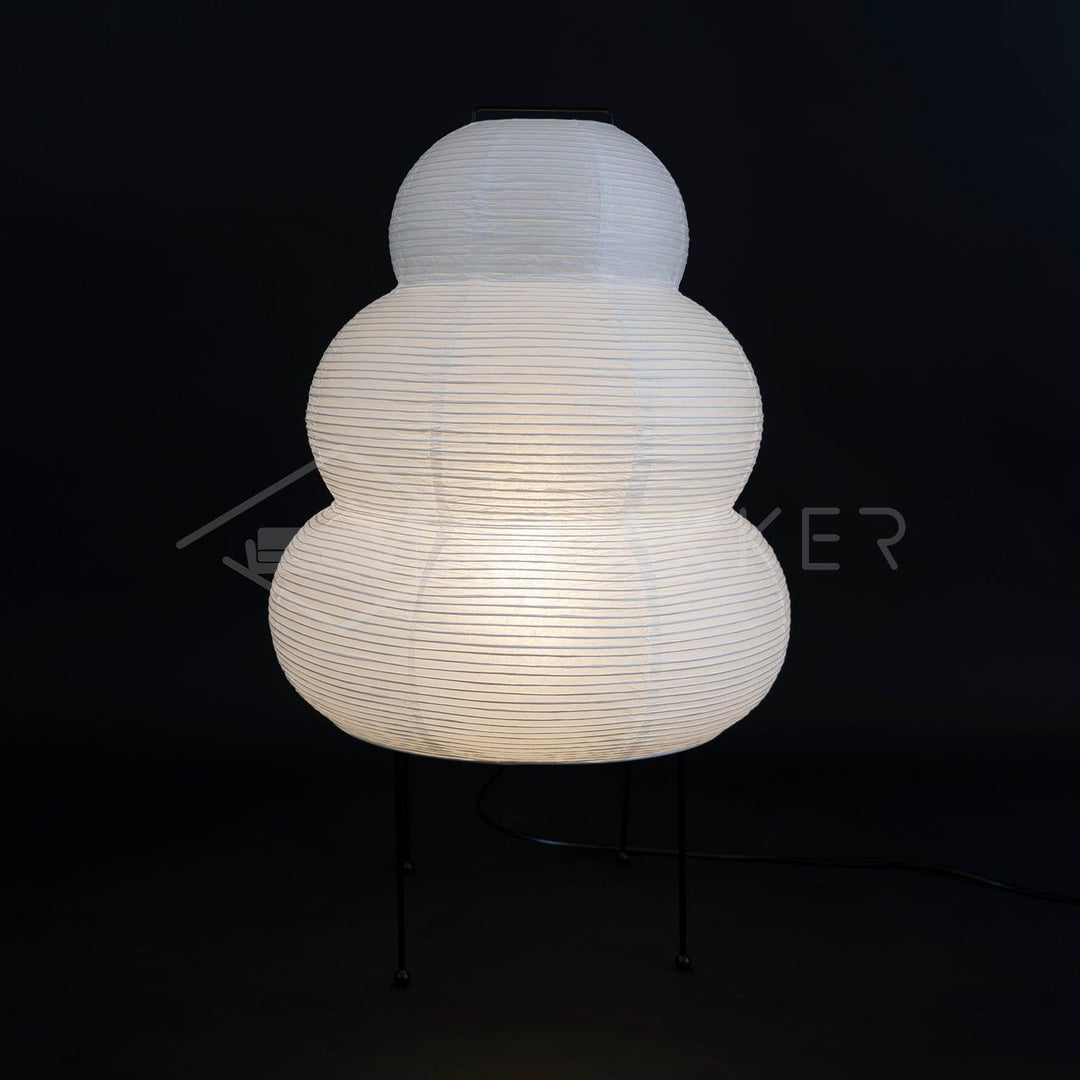 Japanese Paper Table Lamp - Yumi-11.02 inches × 18.50 inches-Nora Luxe