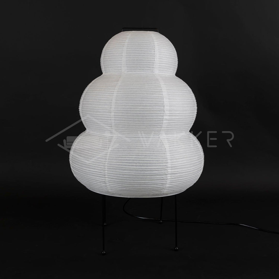 Japanese Paper Table Lamp - Yumi-11.02 inches × 18.50 inches-Nora Luxe