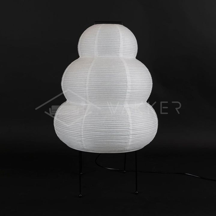 Japanese Paper Table Lamp - Yumi-11.02 inches × 18.50 inches-Nora Luxe