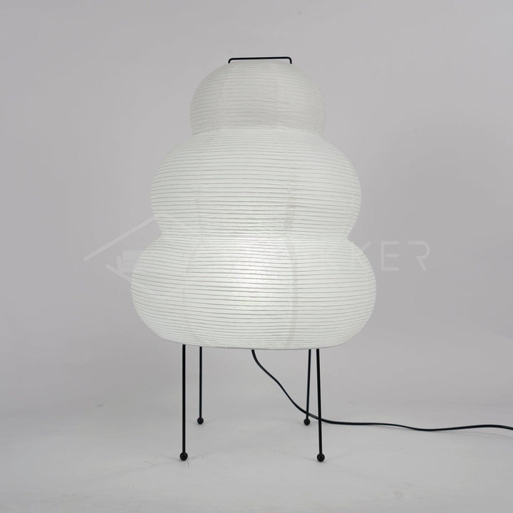 Japanese Paper Table Lamp - Yumi-11.02 inches × 18.50 inches-Nora Luxe