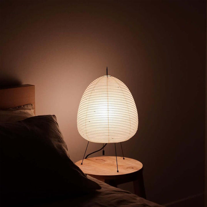 Japanese Paper Table Lamp - Yumi-11.02 inches × 18.50 inches-Nora Luxe