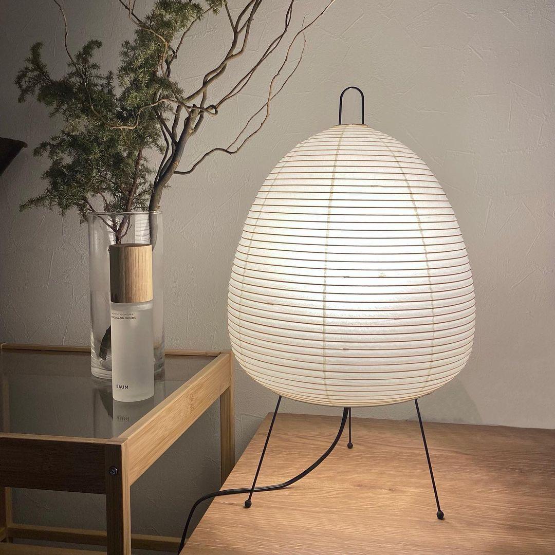 Japanese Paper Table Lamp - Yumi-11.02 inches × 18.50 inches-Nora Luxe