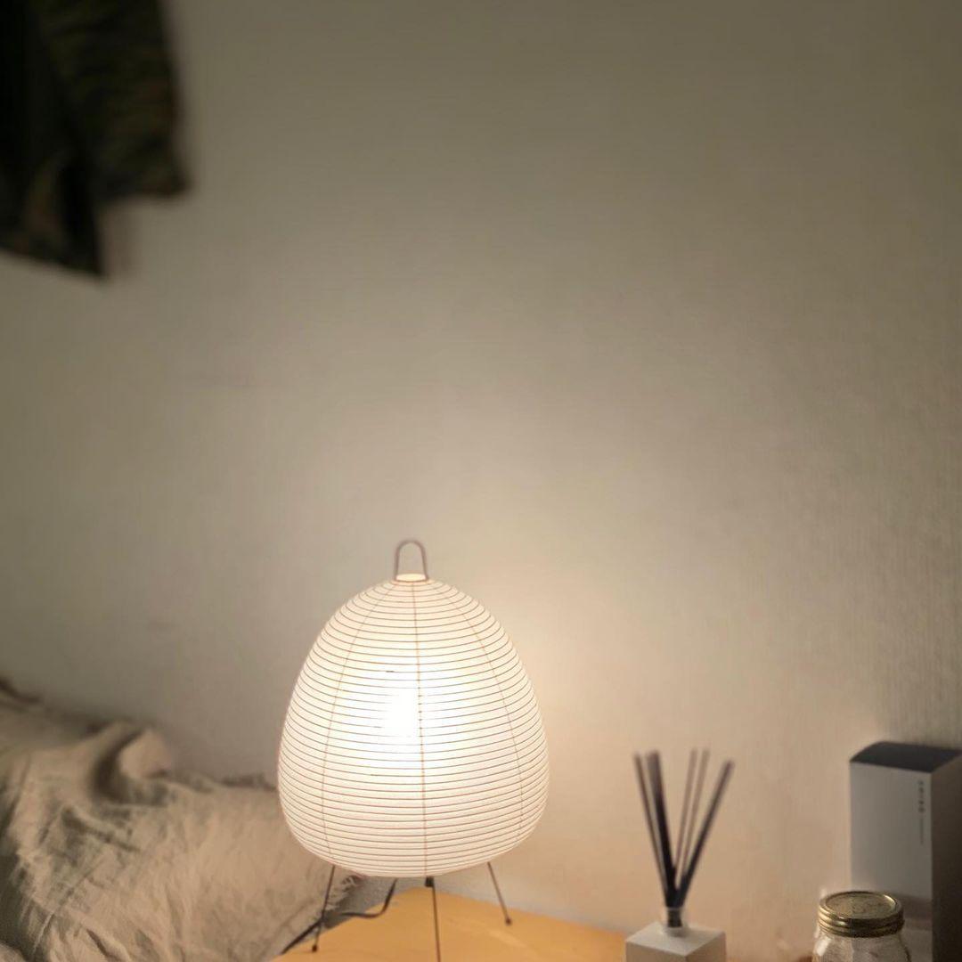 Japanese Paper Table Lamp - Yumi-11.02 inches × 18.50 inches-Nora Luxe