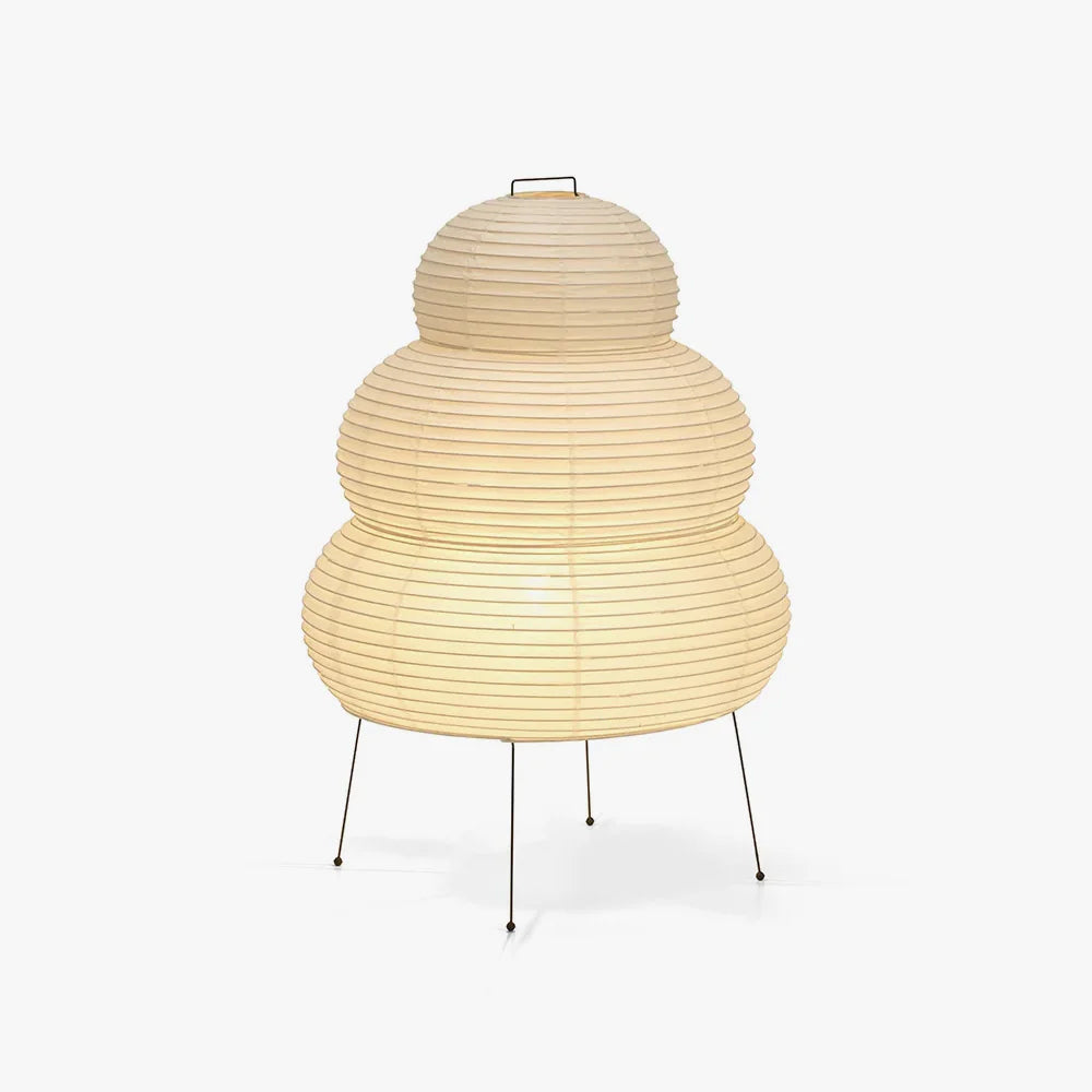 Japanese Paper Table Lamp - Yumi-11.02 inches × 18.50 inches-Nora Luxe