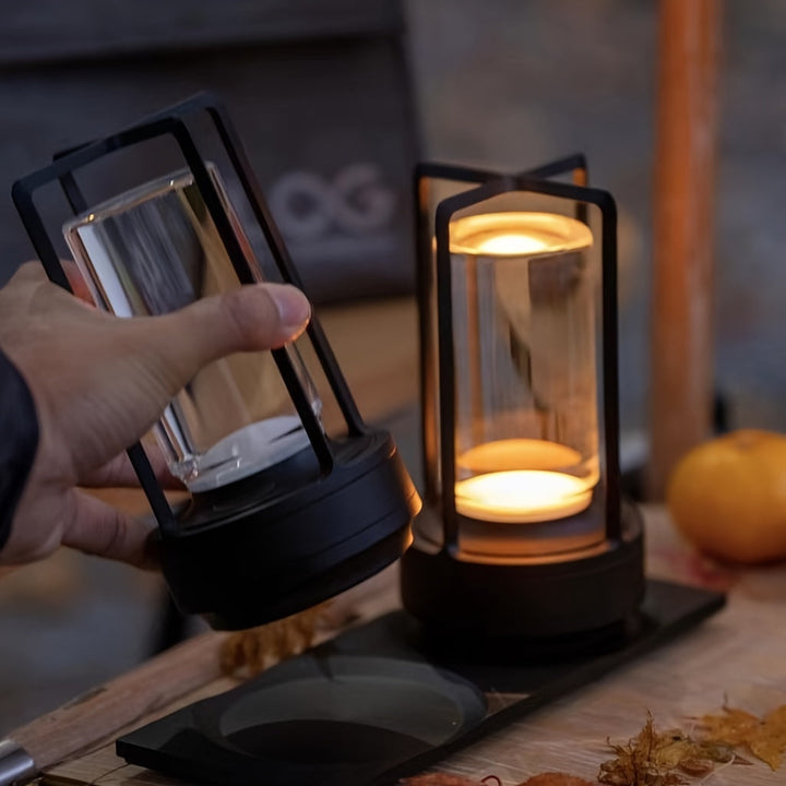 Japanese Style LED Touch Table Lamp - ZenLight-Black-Style B-Nora Luxe