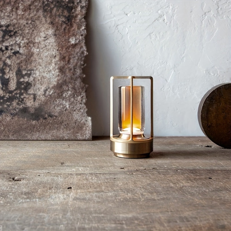 Japanese Style LED Touch Table Lamp - ZenLight-Gold-Style A-Nora Luxe