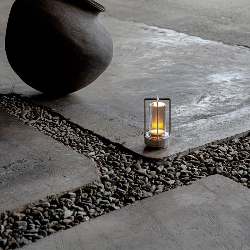 Japanese Style LED Touch Table Lamp - ZenLight-Silver-Style B-Nora Luxe