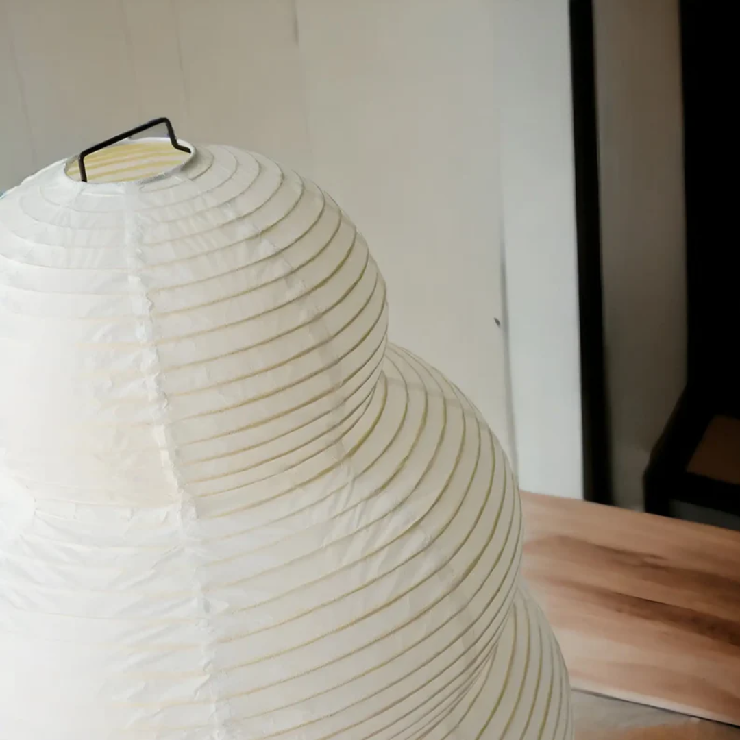 Japanese Wabi-Sabi Floor Lamp - SereneAura-Nora Luxe