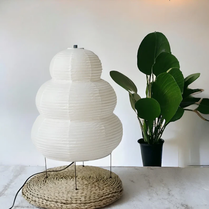 Japanese Wabi-Sabi Floor Lamp - SereneAura-Nora Luxe